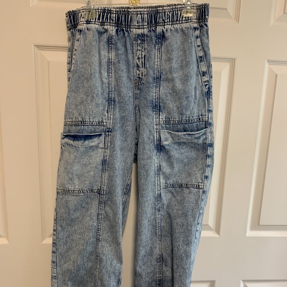 GAP High Rise Pull-on Wide Leg Jeans